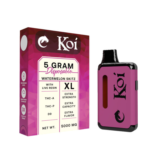 koi live resin thca thcp d9 disposable 5g