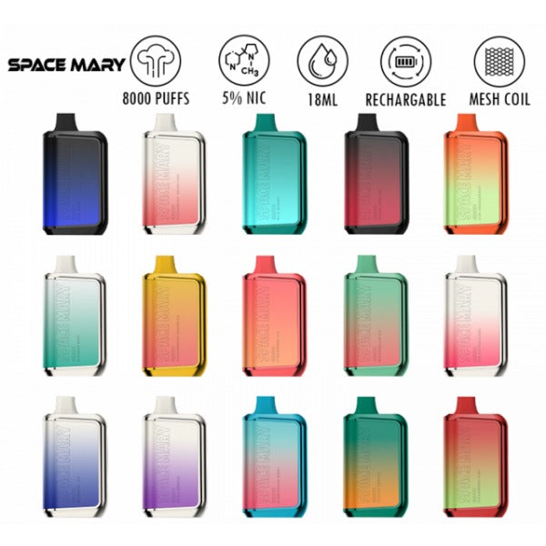 Space Mary SM8000 Flavors Review: 18 Unique Tastes to Try