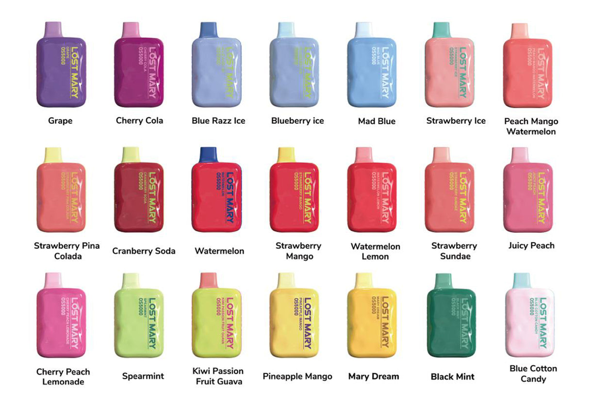 lost mary 0s5000 flavors