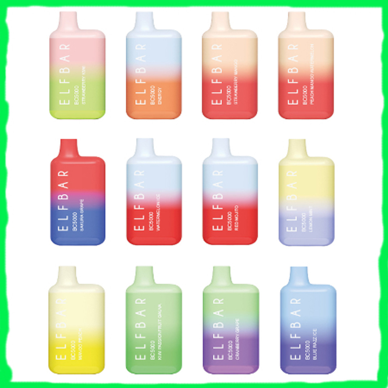 Your Guide to BC5000 Elf Bar Flavors: 64 Flavors to Enjoy
