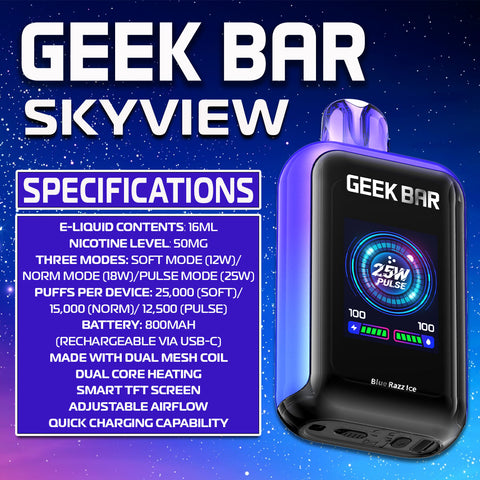 Geek Bar Skyview Peach Blue Slushy: How to Use It? (Easy Step-by-Step Guide for Beginners)