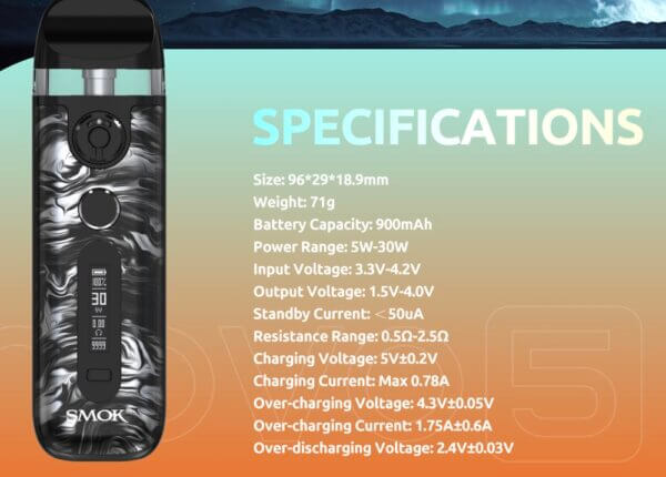 smok novo 5 .0-8 ohm wattage range: Whats the best wattage for you?