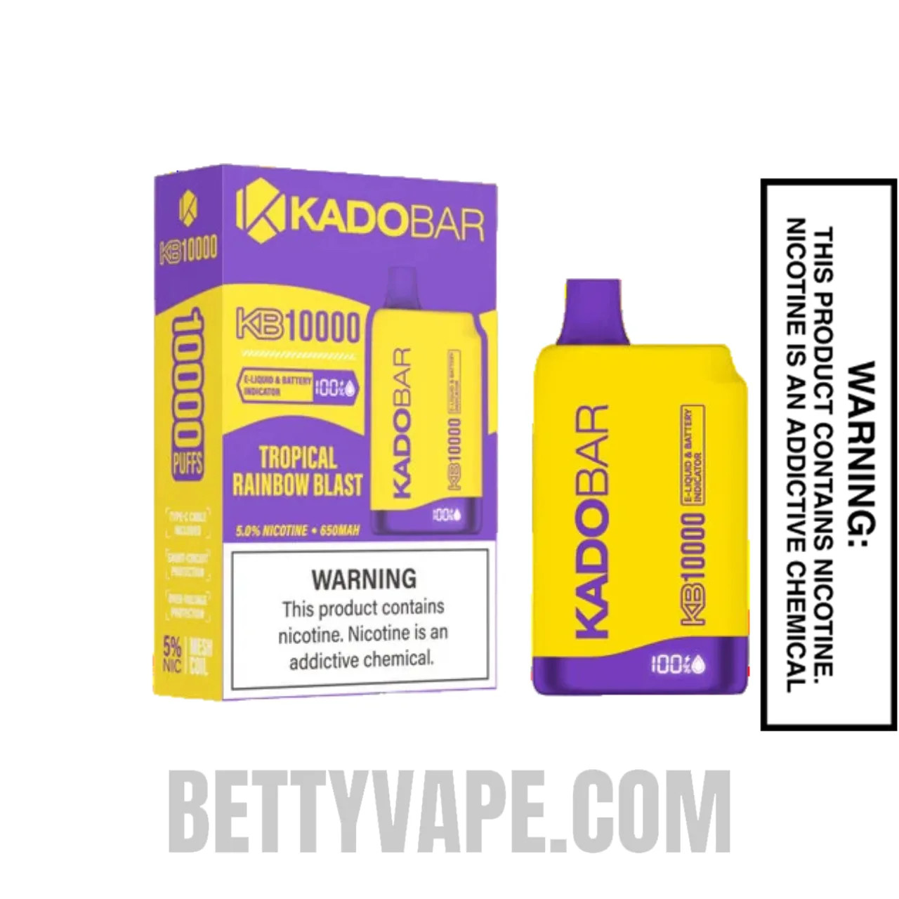 New Kado Bar Tropical Rainbow Blast: find it,vape it, love it.