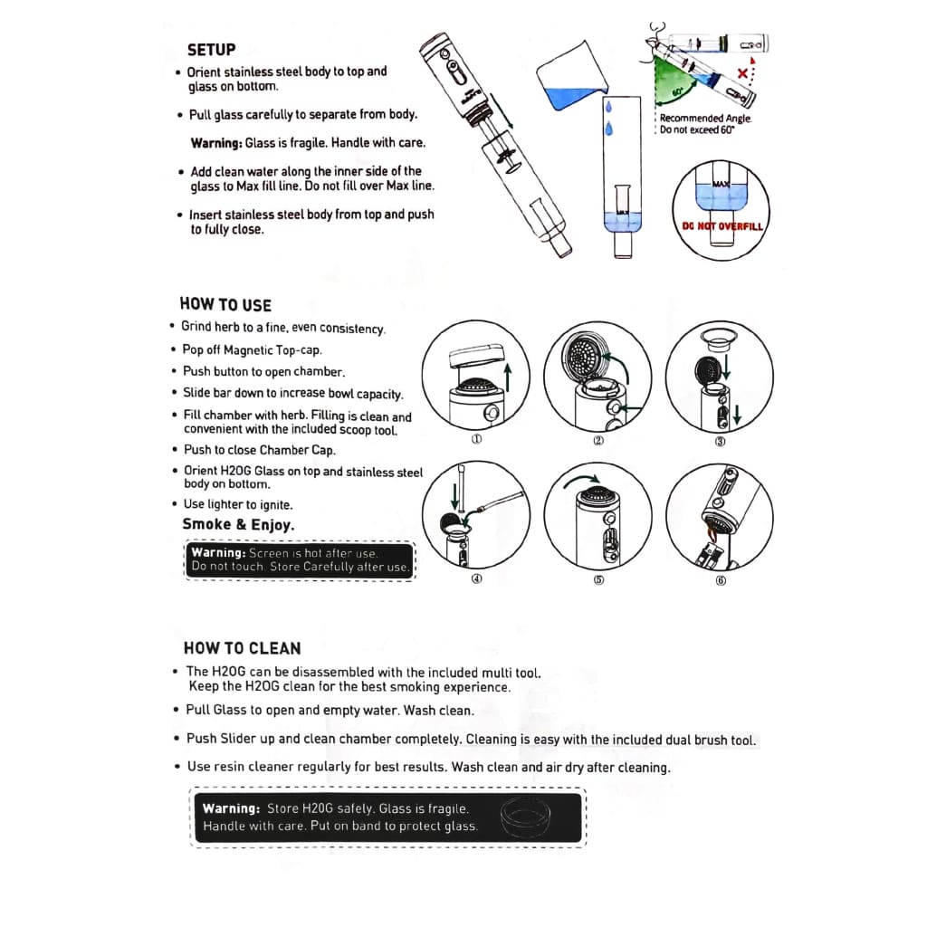 How to Use a Sunakin Sunpipe H2OG Water Pipe correctly?