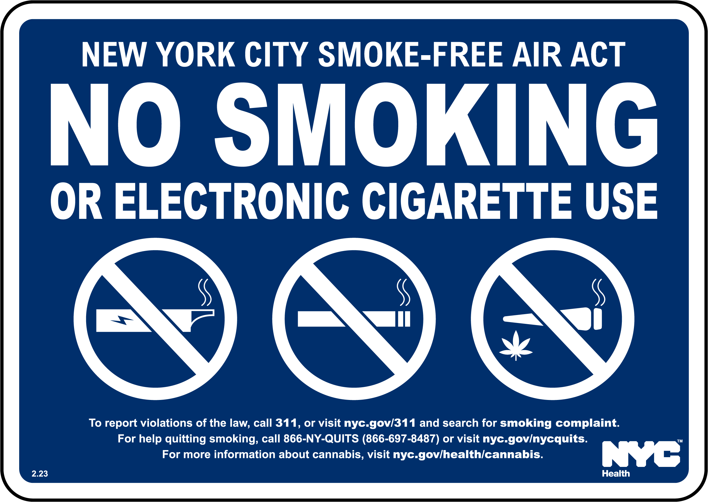 What makes a good no smoking or electronic cigarette use sign? Find out what to look for here.
