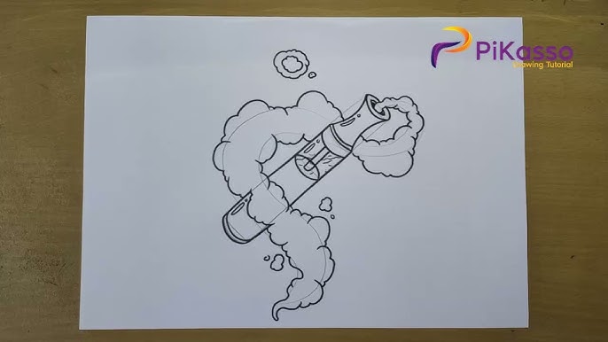 how to create electronic cigarette cartoon easy steps for beginners