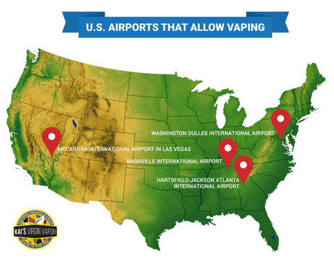 airports that allow electronic cigarettes: find where you can vape in terminals