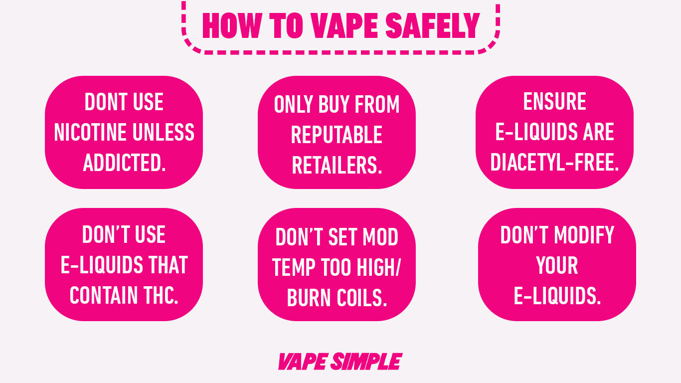 How to reduce electronic cigarettes side effects health issues: 3 simple safety steps for vapers!