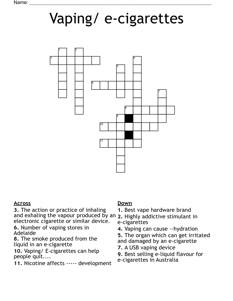 Top solutions for use an electronic cigarette crossword clue explained step by step.